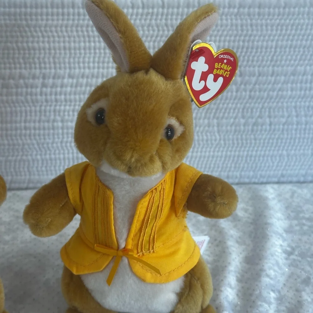 Ty Beannie Babies Peter Rabbit “Mopsy” Set of 2 2018 Movie Edition with tags